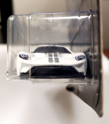 2018 Hot Wheels Exotics White '17 Ford GT #2/6 Walmart Exclusive Black Card - Foto 2 di 10