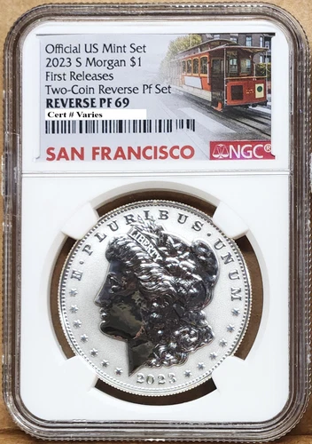2023 s reverse proof morgan silver dollar ngc rp 69 first releases  sf
