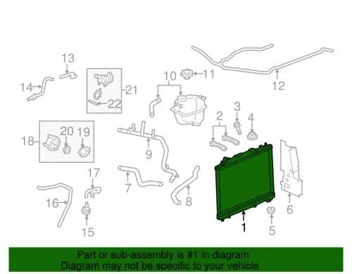 Genuine GM 2008-2011 Cadillac CTS Luxury Performance Radiator Assembly 15932854 - Изображение 2 из 2