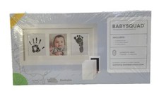 Baby Squad Hand Foot Print Photo Frame Kit with Frame, Inkpad, Card Inserts 4 