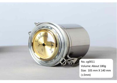 pipe tobacco humidifier MUXIANG Pipe Tobacco Humidors Canister Tin Jar with Hygrometer & Humidifier