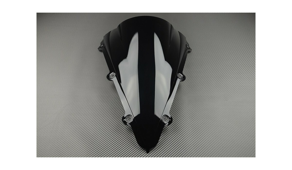 Bulle moto noire Yamaha YZF R1 2004 2005 2006 pare-brise double courbure