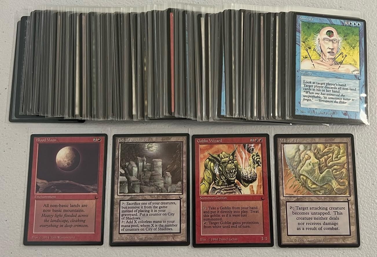 MTG The Dark Complete Set of 119 Cards MP/NM Conditions Magic the