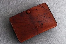 Atelier Du Cuir Simplet "SNAP"  card case/holder rusty - brick