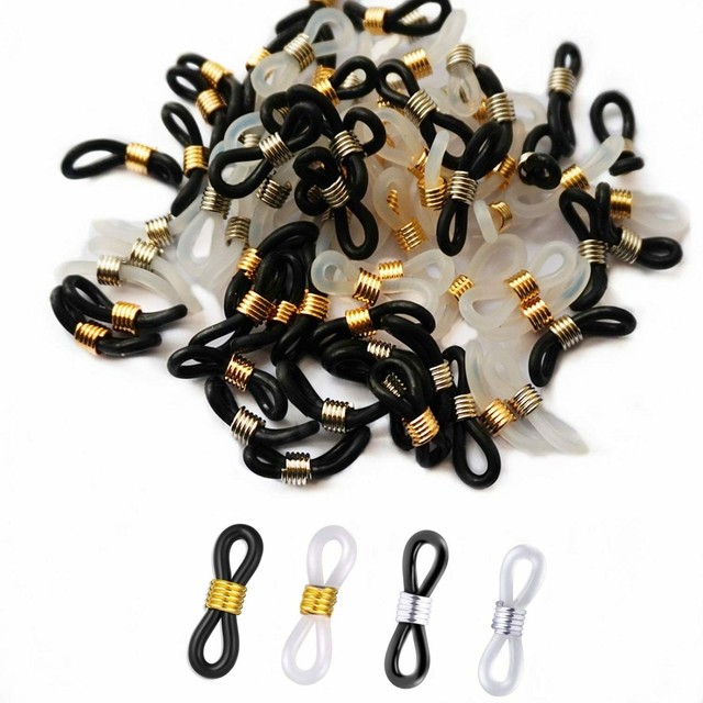 Eyeglass Chain Ends 80 Pieces Adjustable Rubber Spectacle End