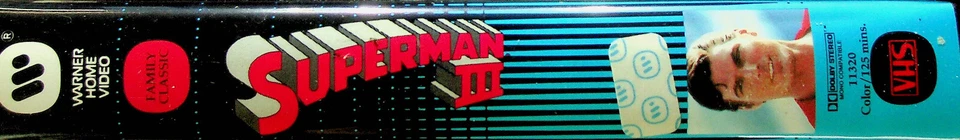 Superman III - Warner Home Video - VHS - Rated PG - Preowned Foto 3 de 4