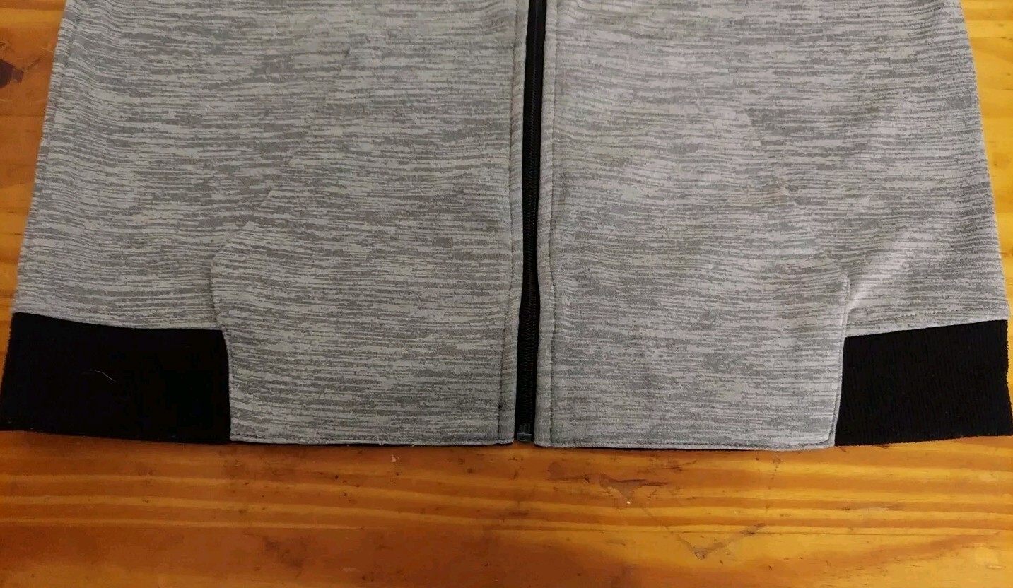 Giacca FILA IL grigio nero full zip taglia XL (18) ragazzo