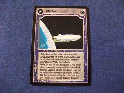 Star Wars CCG Special Edition Hidden Base/Systems Will Slip Through Your Fingers