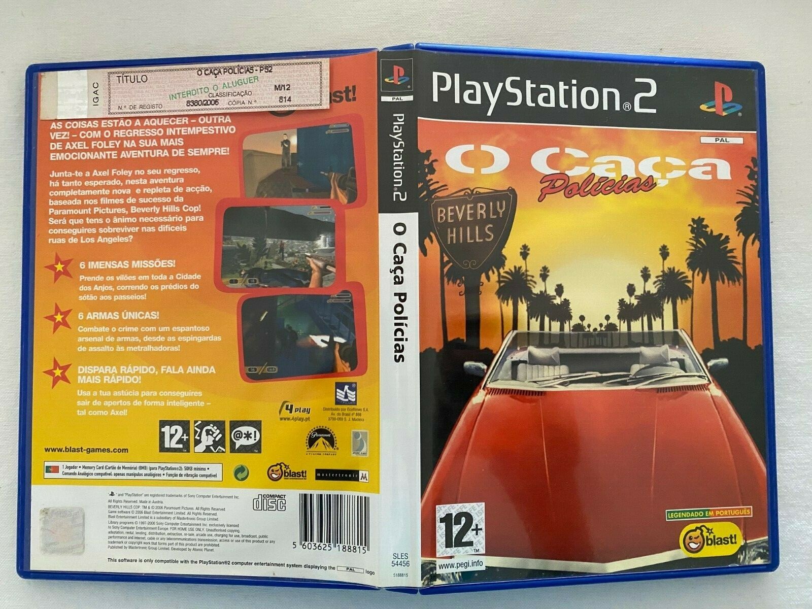 Beverly Hills Cop Sony Playstation 2 PS2 PAL European English Portugal CIB