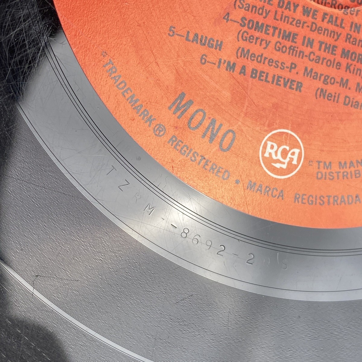 THE MONKEES 1967 More Of The Monkees Vinyl Record TZRM-8692-2 Mono