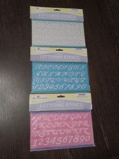 Miss Elizabeth's 2  Pack Lettering Stencil Lot Of 3