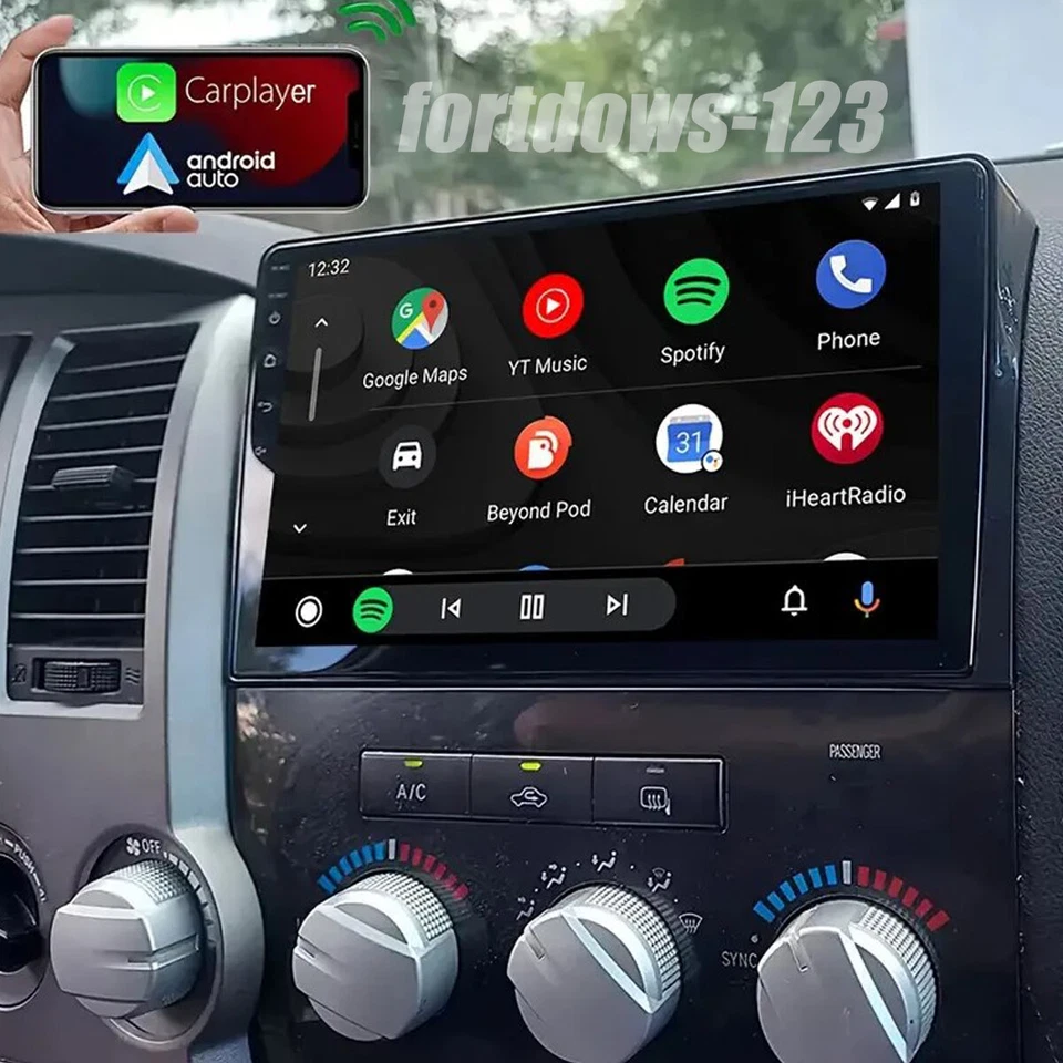 Car In-Dash Navigation GPS Units Radio for Toyota Tundra 2007-2013 Carplay FM BT