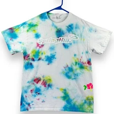 Spring Hill Camps Adult Size Medium Tie Dye T-Shirt Short Sleeve Crew Neck