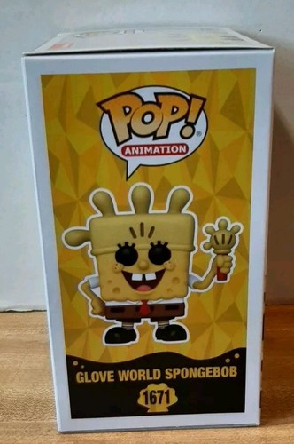 Funko Pop - Nickelodeon: Glove World Bob Esponja Pantalones Cuadrados #1671 ~ Nuevo 2024 - Imagen 5 de 5