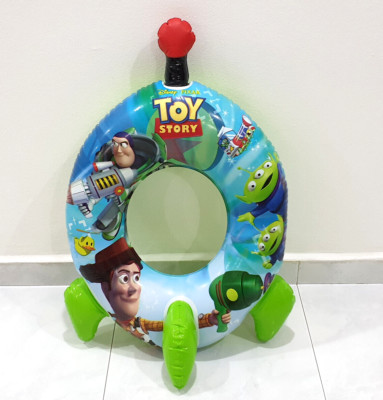 Rare Intex 58252 Disney Pixar Toy Story Rocket Inflatable Swimming Ring Float