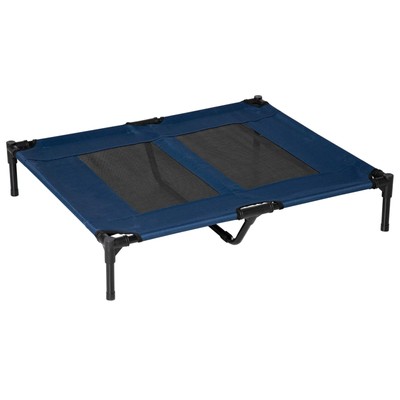 PawHut tragbares erhöhtes Hundebett, ideal für Camping, robuster Rahmen, erhöhtes Haustier C