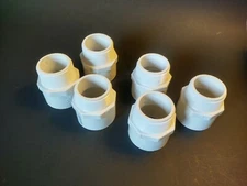 Lasco/Spears 1 1/2" Schedule 40 PVC Male Adaptor MPT X Socket, 436-015  Lot of 6
