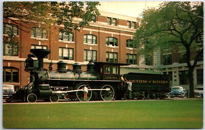 VINTAGE POSTCARD ''THE COUNTESS OF DUFFERIN'' C.P.R. LOCOMOTIVE WINNIPEG MANITOBA