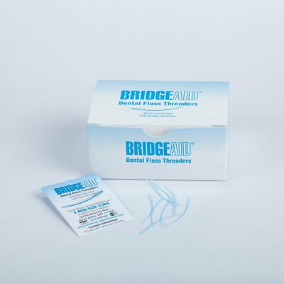 BridgeAid FlossAid Dental Floss Threaders 10 /Pack ( Pack of 5) 
