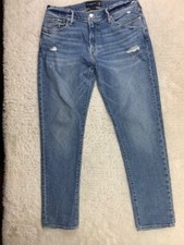 Abercrombie & Fitch Size 33x32 Mens Jeans Stretch Distressed Straight Leg