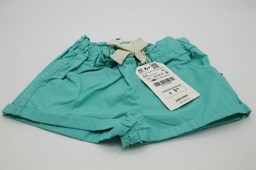 Zara bebes niña shorts pantalon corto verde 3,6,9,12,18 meses PVP 9,95 €  nuevo | eBay