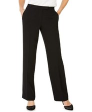 Kasper Women's Misses TAB Front Pant, Black, 12