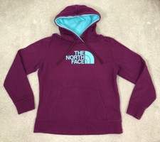 THE NORTH FACE Womens Half Dome Pullover Long-Sleeve Hoodie Size L Purple/Blue