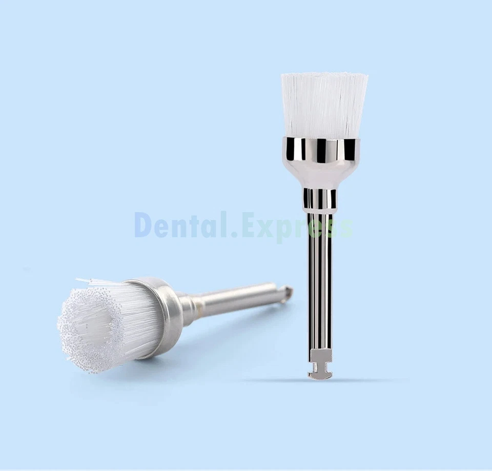 Dental Polishing Brushes Prophy Brush White Nylon Bowl Flat Latch RA Polisher - Image 4 of 4