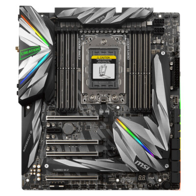 MSI MEG X399 CREATION TR4 マザーボード For MSI MEG X399 CREATION Motherboard AMD X399 Socket TR4 E-ATX