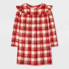 Cat  Jack Girls' Long Sleeve Nightgown Cream Size M 8 