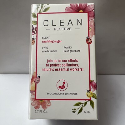 Clean Reserve Sparkling Sugar Eau De Parfum 1.7 Fl Oz. New.