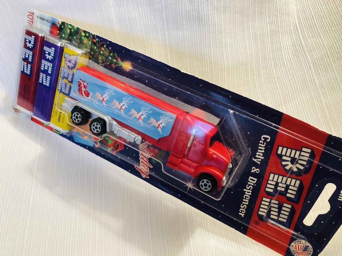 PEZ Holiday Dispenser Semi Truck SANTA Christmas No Feet