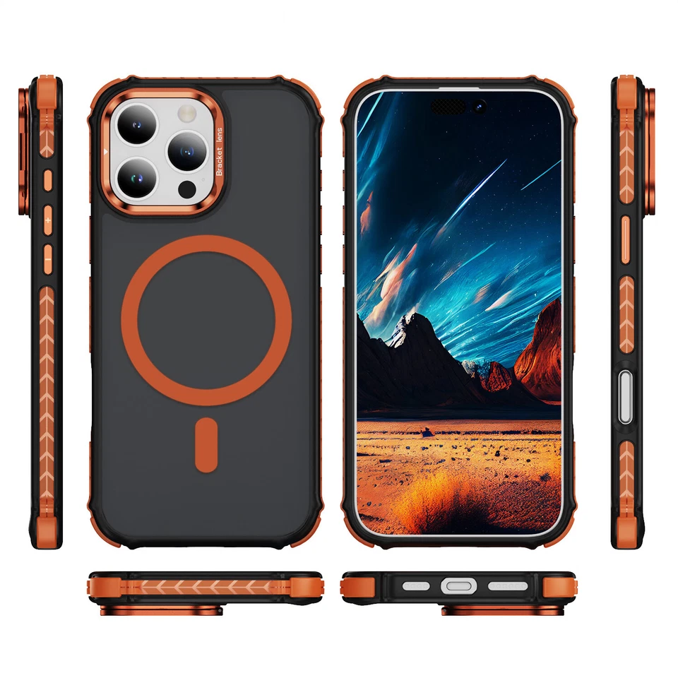 Shockproof Camera Stand Mag Safe Case For iPhone 17 16 15 14 Plus 13 12 Pro Max - Image 4 of 4