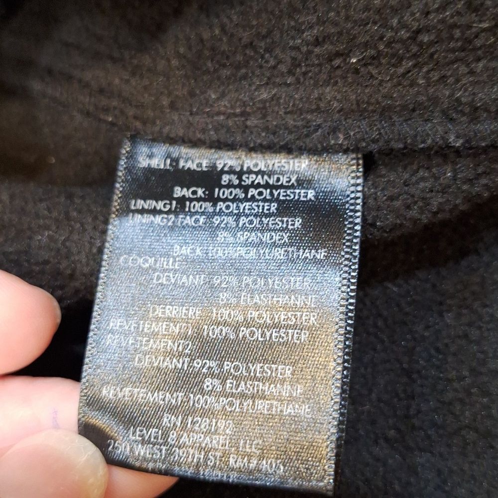 Tumi Tech Jacket Large Black Softshell Bomber Lig… - image 6