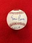 Ernie Banks "Mr Cub" Autographed MLB Baseball Medal of Freedom White House Obama