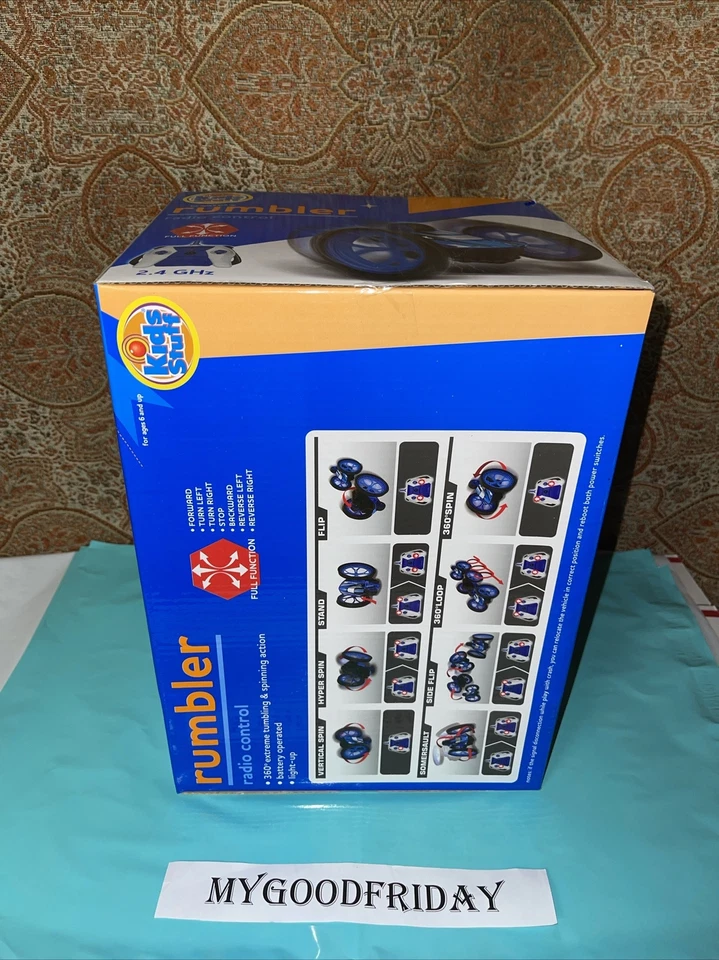 Mando a distancia Rumbler 360 acción de caída y giro, 7 funciones completas nuevo azul Foto 3 de 4