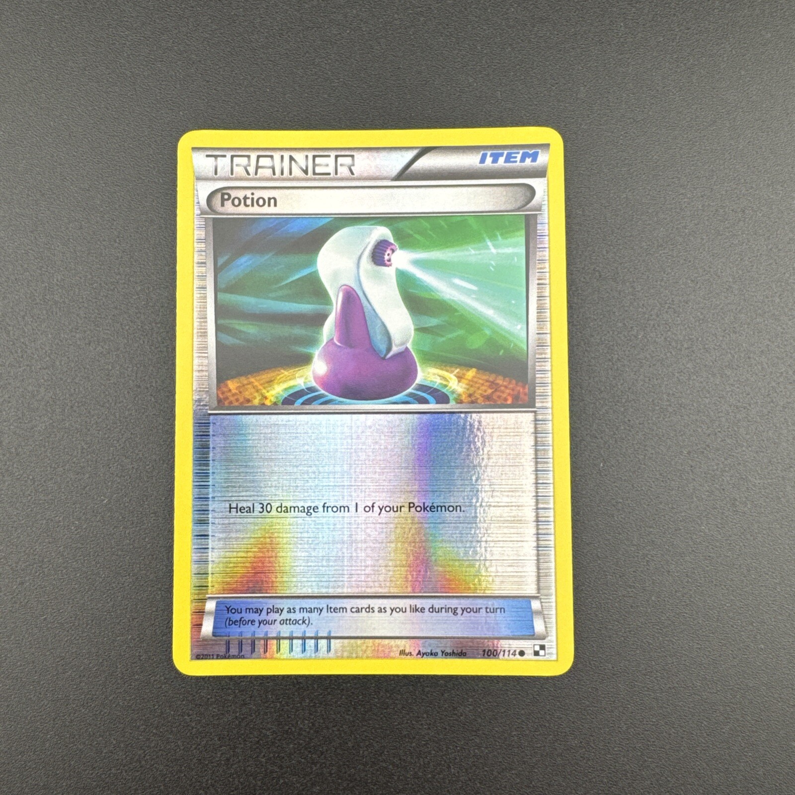 Pokemon TCG Potion 100/114 Black & White Common Reverse Holo Card NM/M