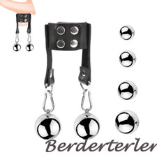 Male Heavy Duty Ball Scrotum Stretcher Metal Ball Weight CBT Testicle Ring Delay