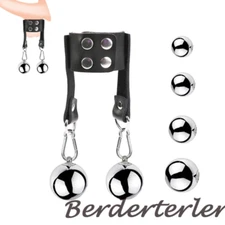 Male Heavy Duty Ball Scrotum Stretcher Metal Ball Weight CBT Testicle Ring Delay