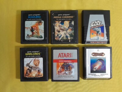Lot 6 Retro Games ATARI 2600 - Journey - Star Wars - Warlords -Ecc... T5-7