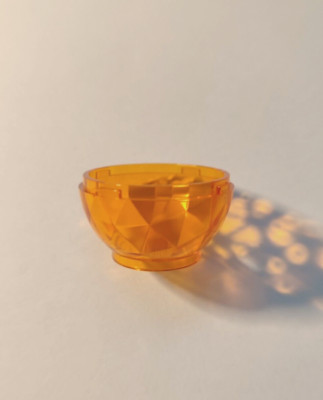 Lego Movie 2 24130 - Dragon Egg Bottom Trans-Orange - Aus 17101, 70809 & 41174