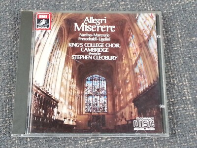 Gregorio Allegri Miserere Nanino Marenzio Kings College Music of 16th Century CD