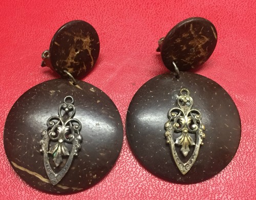 Boucles D'oreille Vintage Clips Argenté – Style Rétro Et Fantaisie