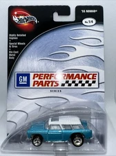 100% Hot Wheels GM Performance Parts '55 Nomad Teal Real Riders Station Wagon RR