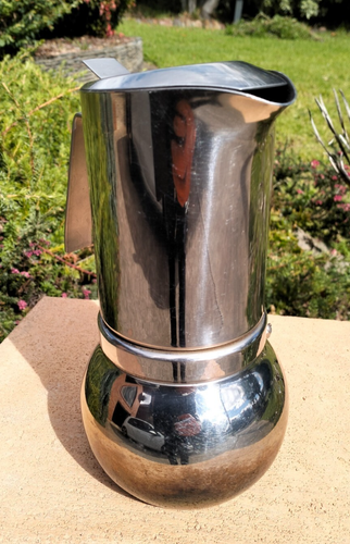 Prodotti Stella 18/10 Stainless Steel 10 Cup Moka Pot Stovetop Coffee Maker - Picture 2 of 8