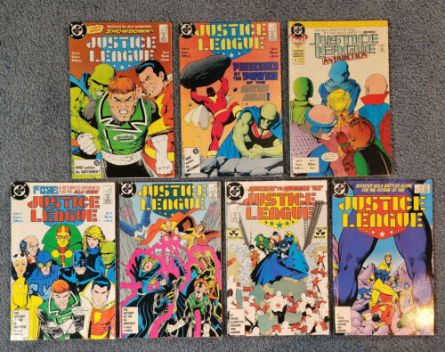 Justice League #1-6 Complete + JL Antarctica Annual #4 DC 1987-90 VF to VF/NM
