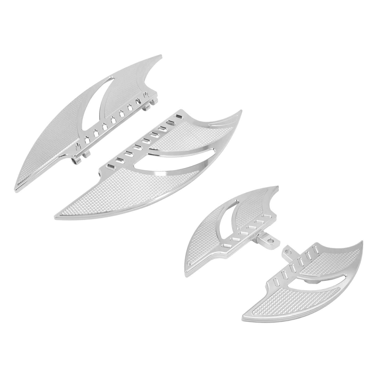 Chrome Driver Passenger Floorboards Foot Pegs For Harley Touring Road King Glide