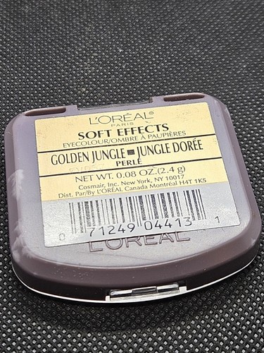L'Oreal SOFT EFFECTS Eye Colour Shadow Duo GOLDEN JUNGLE Perle 0.08oz - Picture 4 of 4