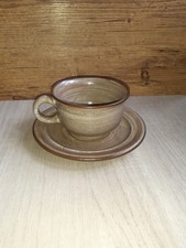 Niderviller Steinzeug Tasse und Untertasse - Modell Toledo | Made in France | Vintage
