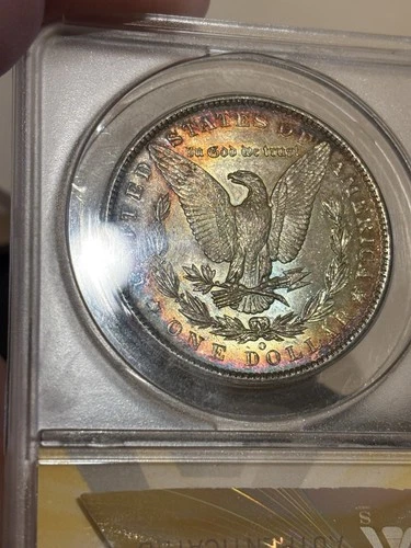 1885-O SILVER MORGAN DOLLAR ANACS MS62 TONED